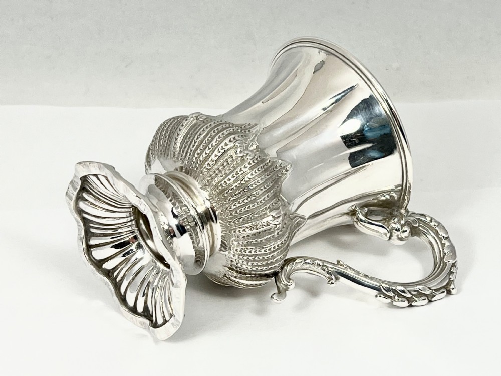 Victorian antique silver christening cup, Sheffield 1853 View V