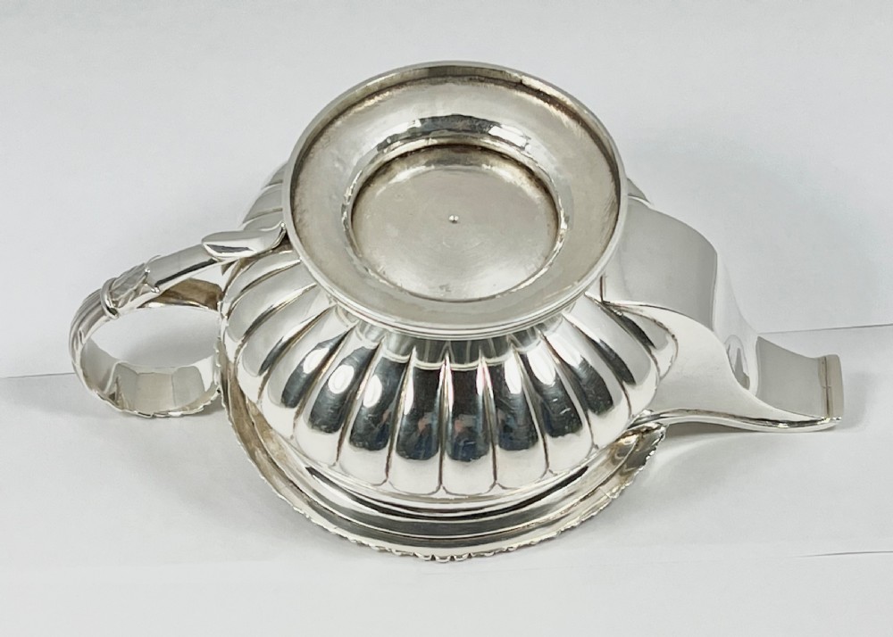George III antique Scottish silver milk jug. McHattie 1815. View V