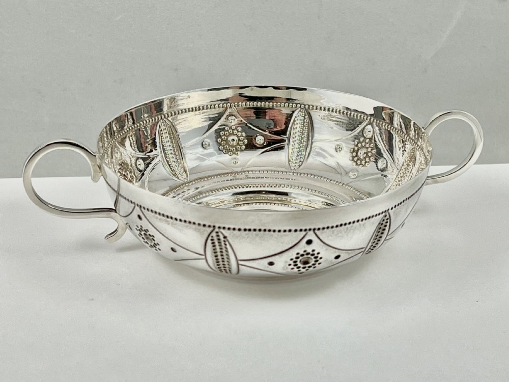 Victorian antique silver card case, London Bridge by Nathaniel Mills View VI