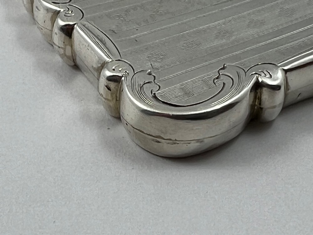 Victorian antique silver card case, London Bridge by Nathaniel Mills View XXII