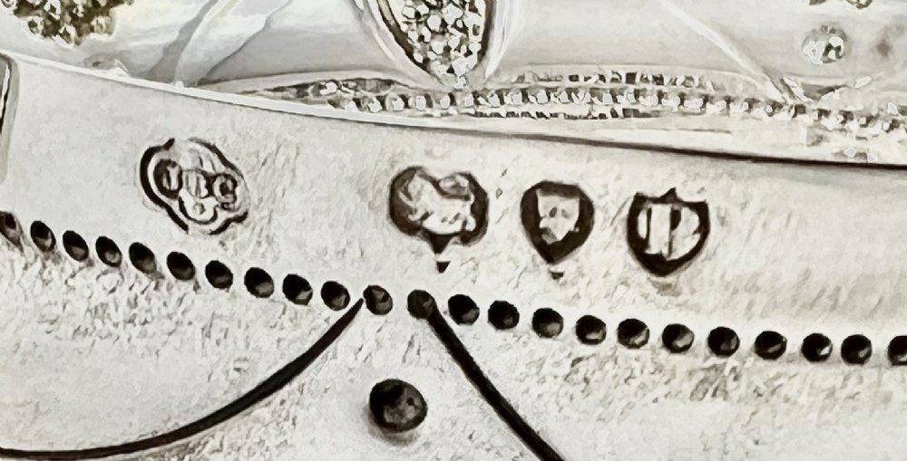 Victorian antique silver Charles II replica porringer, London 1890 View IV