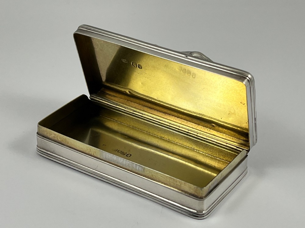 George IV antique silver “Pedlar” snuff box, John Linnet 1823 View V