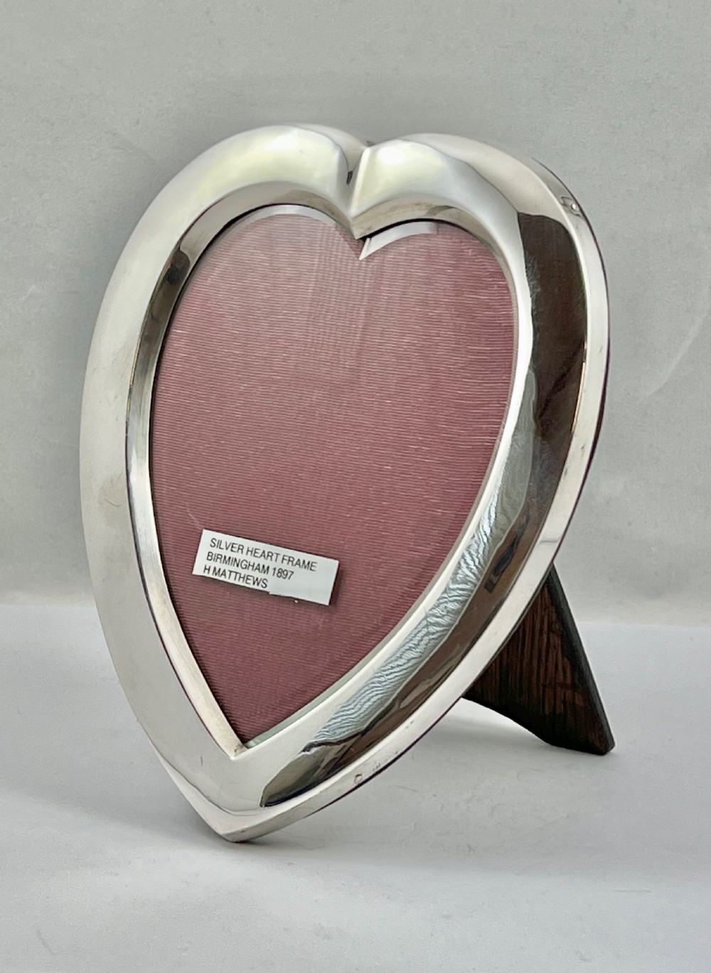 Victorian antique silver frame, Henry Mathews 1897