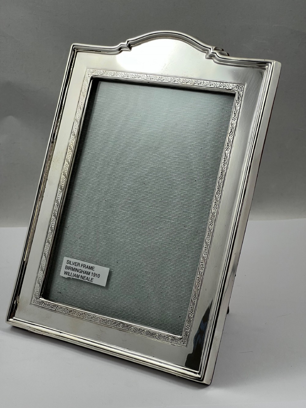 Edwardian antique silver frame, Wm Neale 1910