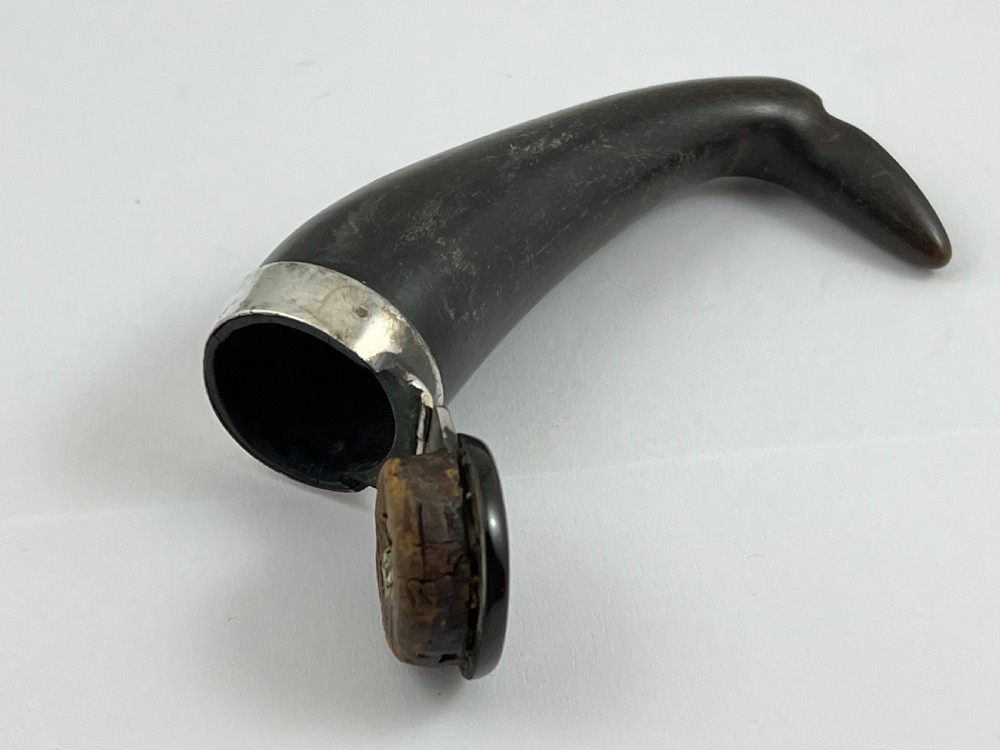 Georgian antique Scottish horn “boot” snuff mull, c. 1800 View III
