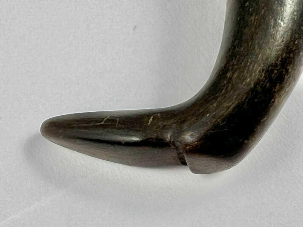 Georgian antique Scottish horn “boot” snuff mull, c. 1800 View IV