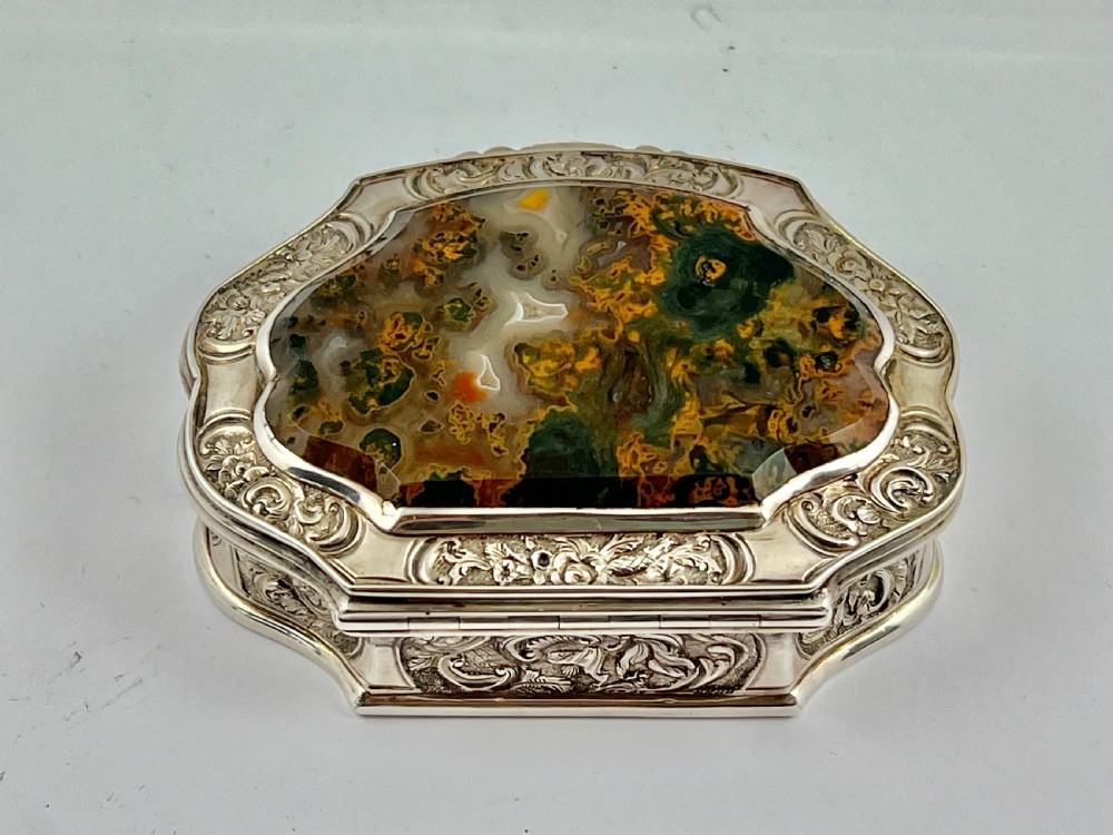 William IV silver and agate snuff box, Edinburgh 1834 View III