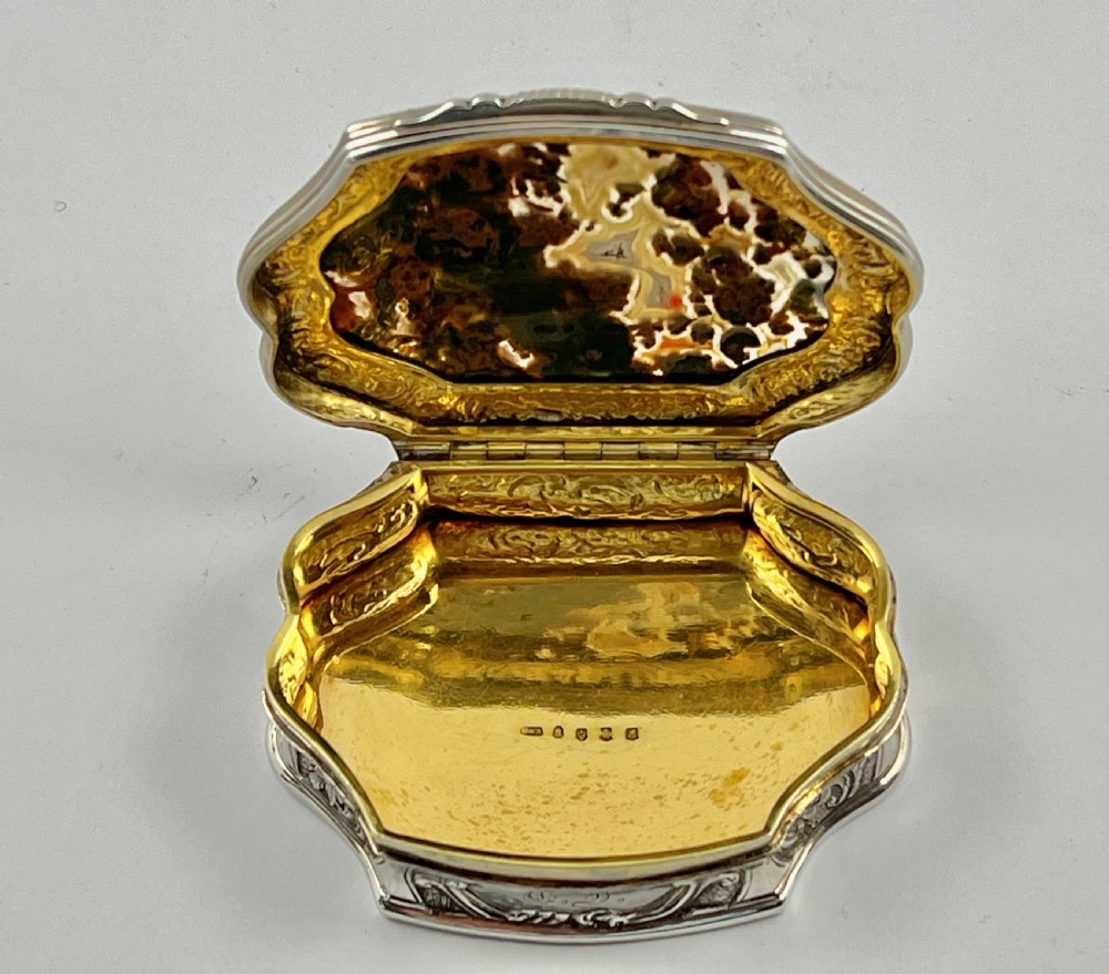 William IV silver and agate snuff box, Edinburgh 1834 View VIII