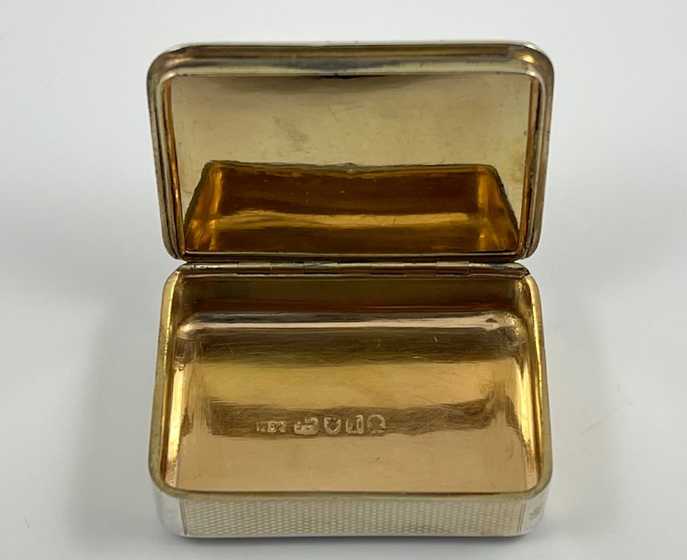 George III silver gilt snuff box with cameo style dome, London 1786 View V