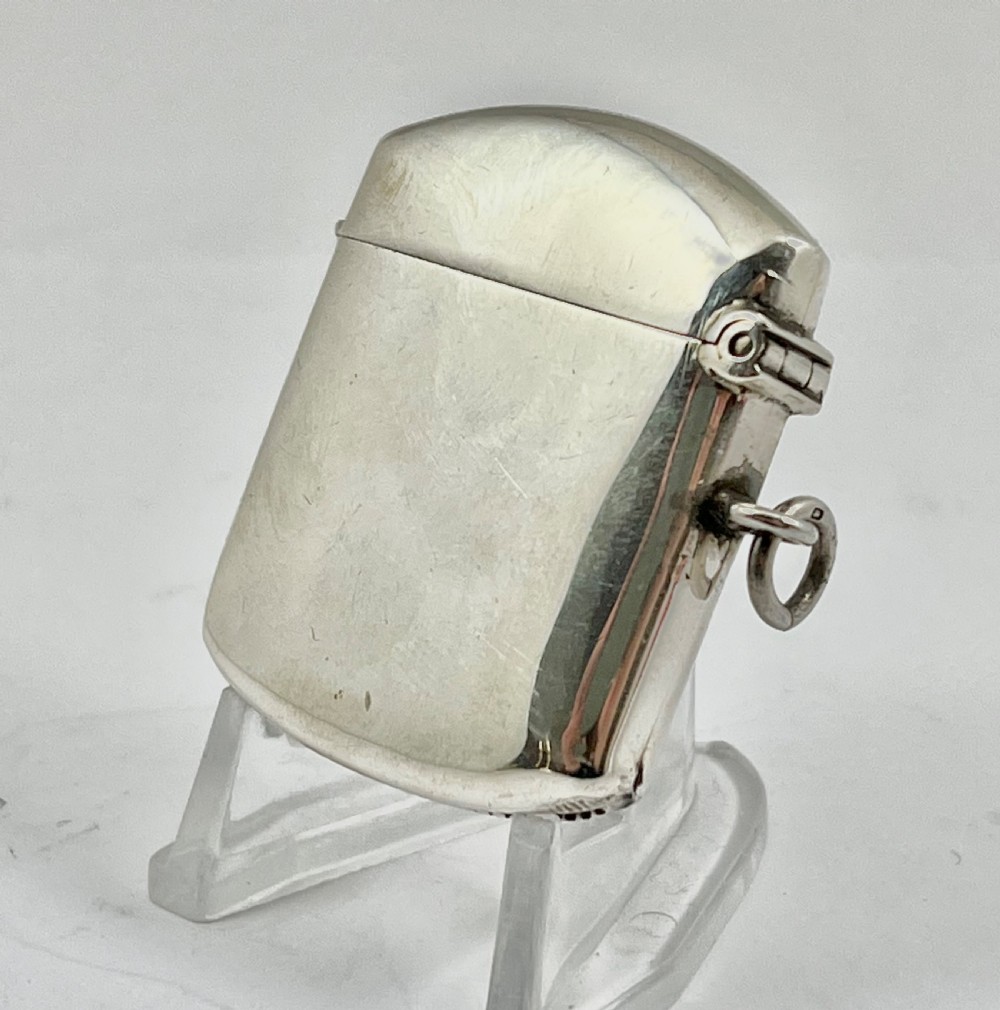 Archibald Knox Liberty designed enamelled silver vesta 1920 View III