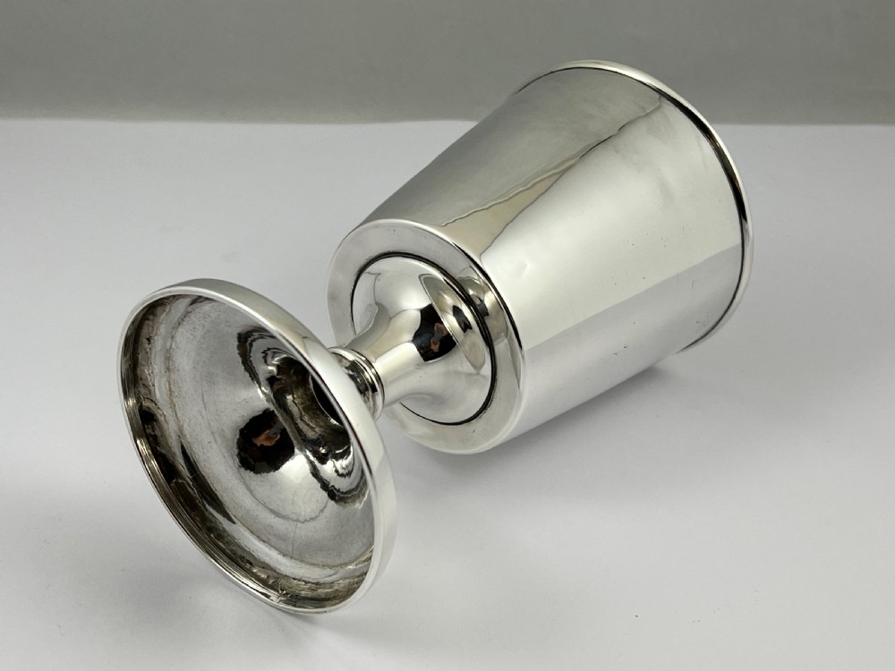 George III antique silver goblet by Mathew Boulton Birmingham 1809 View IV