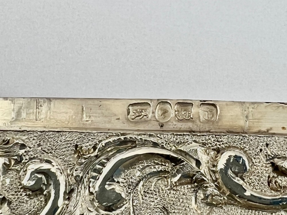 Victorian silver card case, Westminster Abbey, Nathaniel Mills 1845 View VI