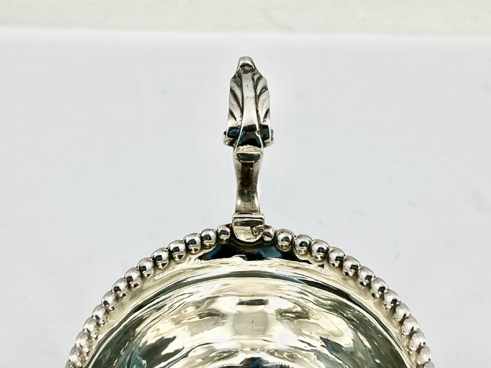 George III Newcastle silver sauce boat, Langlands & Robertson 1790 View VII