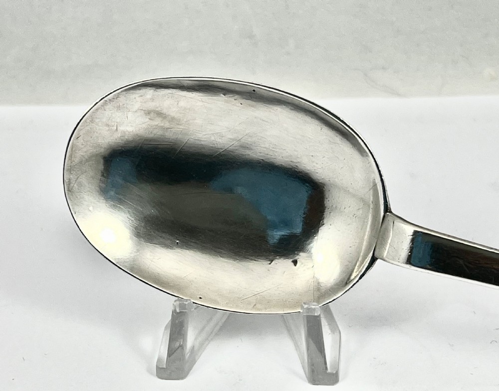 William and Mary Newcastle silver trefid spoon, Eli Bilton c.1690 View VII