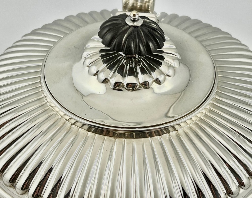 A William IV antique silver safron tea pot, London 1835 View VII