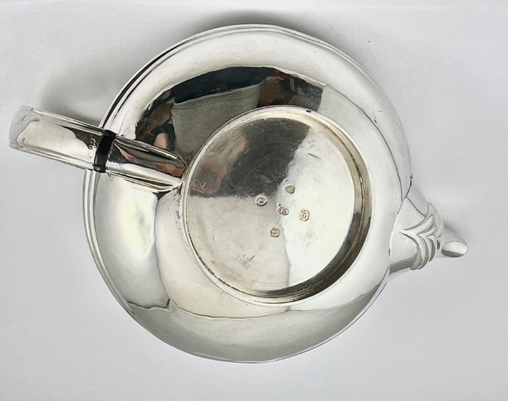A William IV antique silver safron tea pot, London 1835 View X