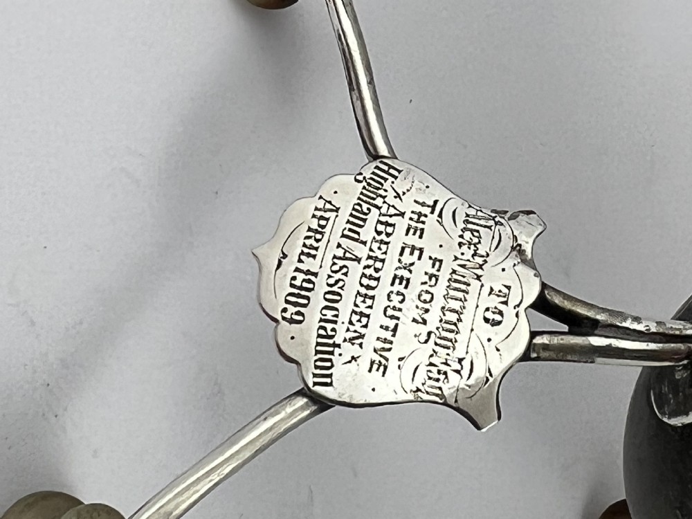Edwardian large horn snuff mull, Wm Duningham (Aberdeen) 1907 View IV