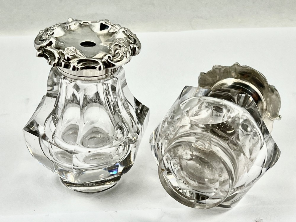 Victorian antique silver desk inkstand, Sheffield 1847 View XI