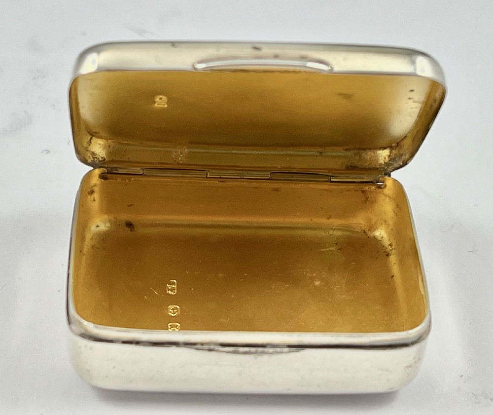 Victorian antique silver and agate box, J. Fraser 1891 View VII