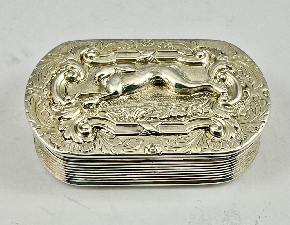 George IV silver snuff box, William Simpson, Birmingham 1829.