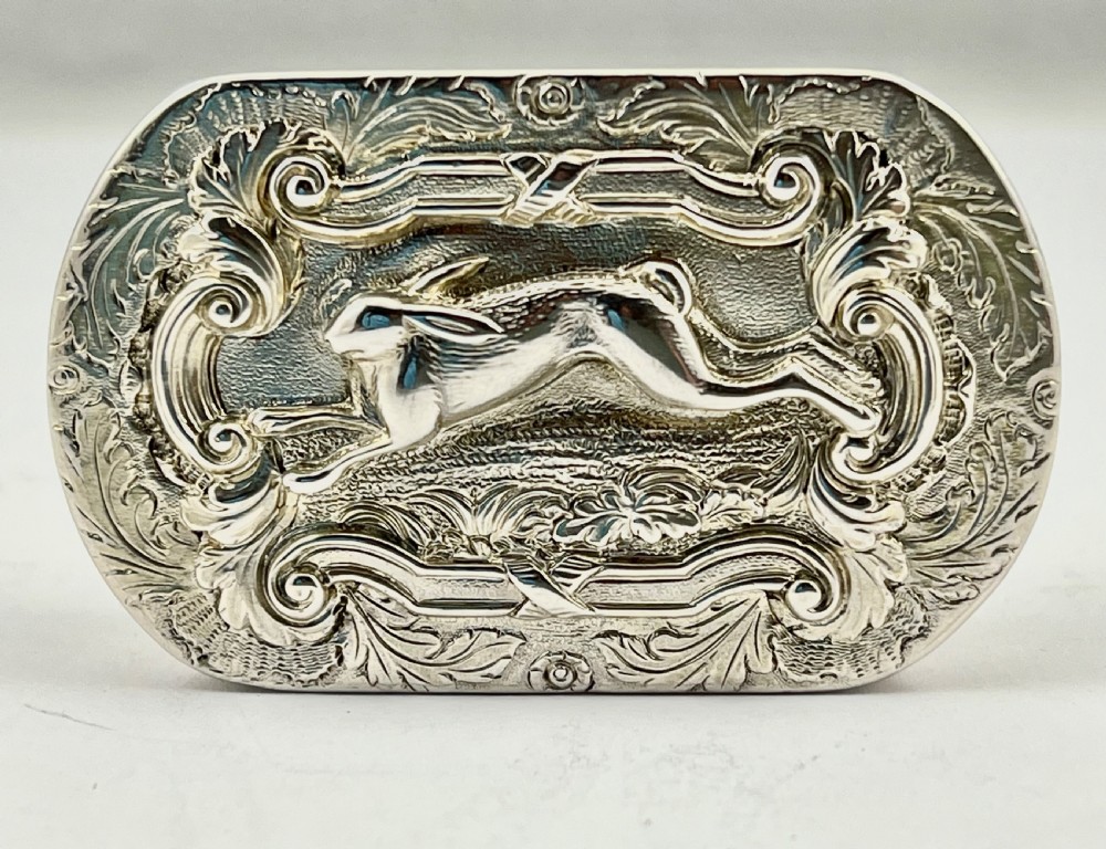 George IV silver snuff box, William Simpson, Birmingham 1829. View II