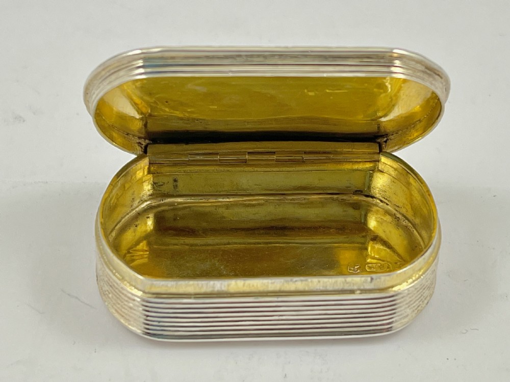 George IV silver snuff box, William Simpson, Birmingham 1829. View III