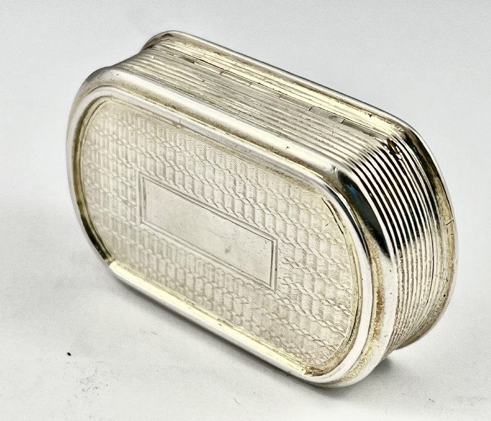 George IV silver snuff box, William Simpson, Birmingham 1829. View IV