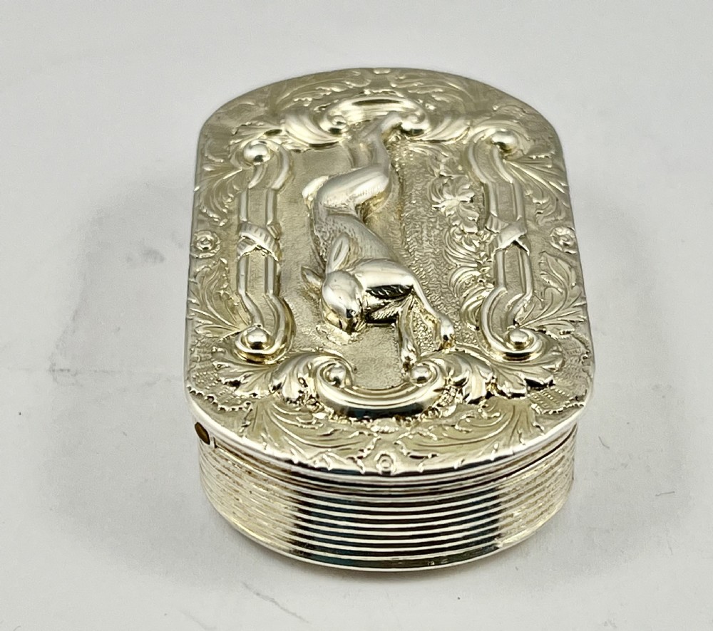 George IV silver snuff box, William Simpson, Birmingham 1829. View V