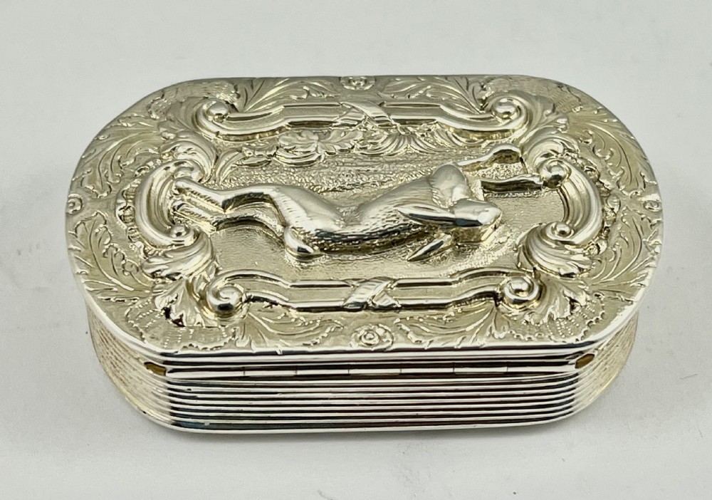 George IV silver snuff box, William Simpson, Birmingham 1829. View VI