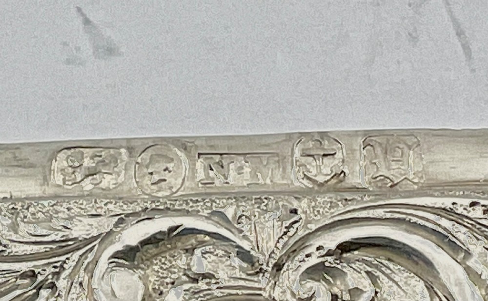 Victorian silver York Minster card case, Nathaniel Mills 1844 View VII