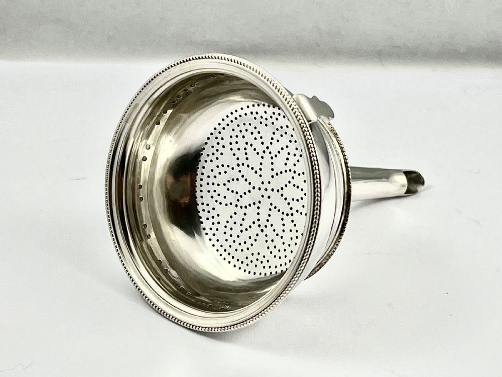 George III silver 3 piece wine funnel, London 1785 View III