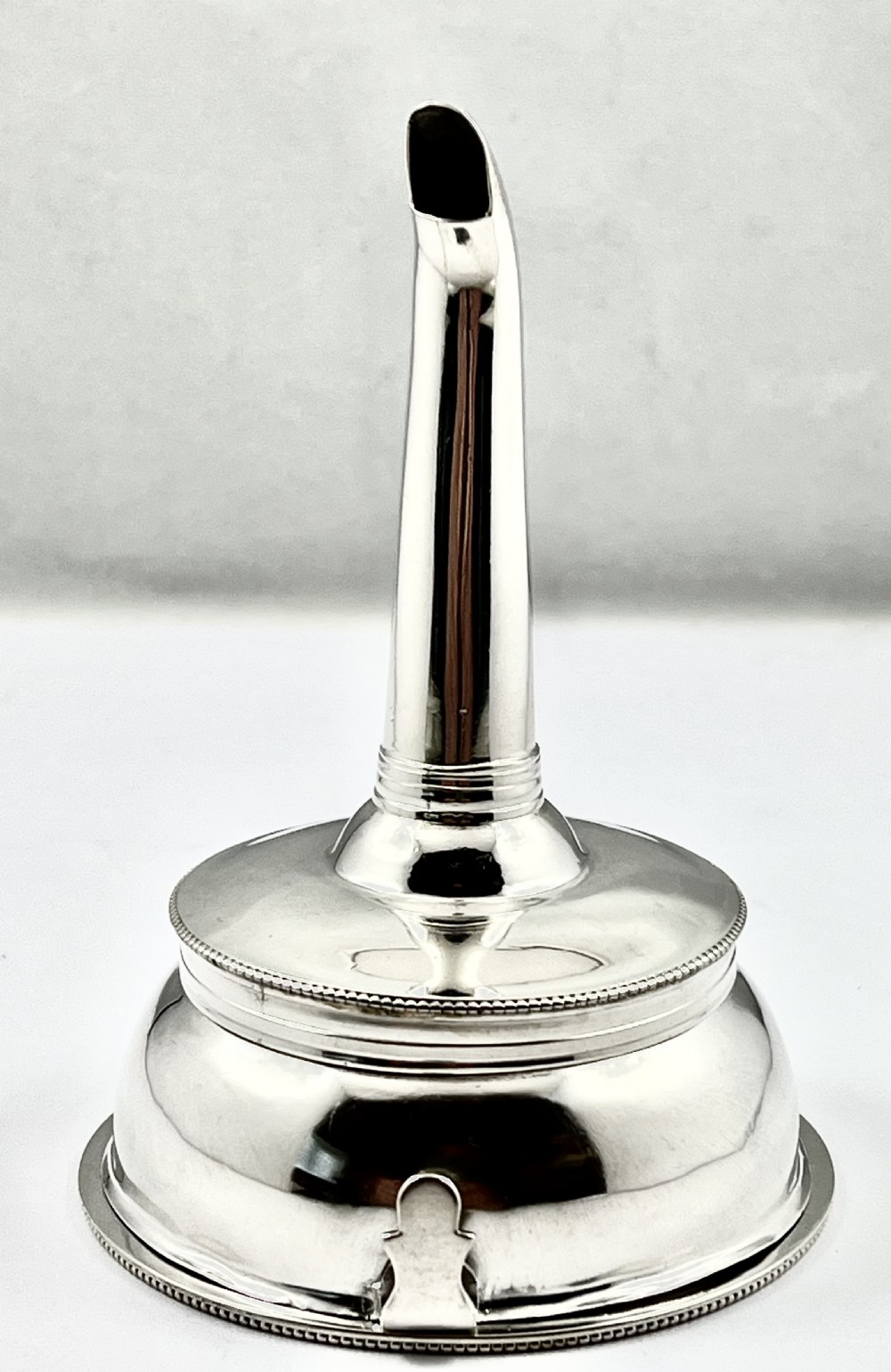 George III silver 3 piece wine funnel, London 1785 View V
