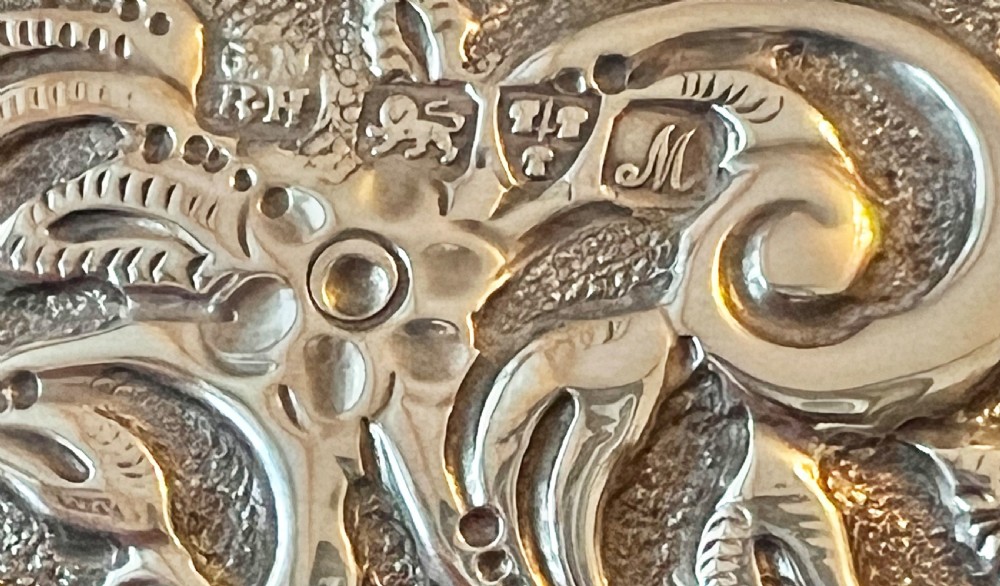 George V antique silver shoe vase, Chester 1912 View XI