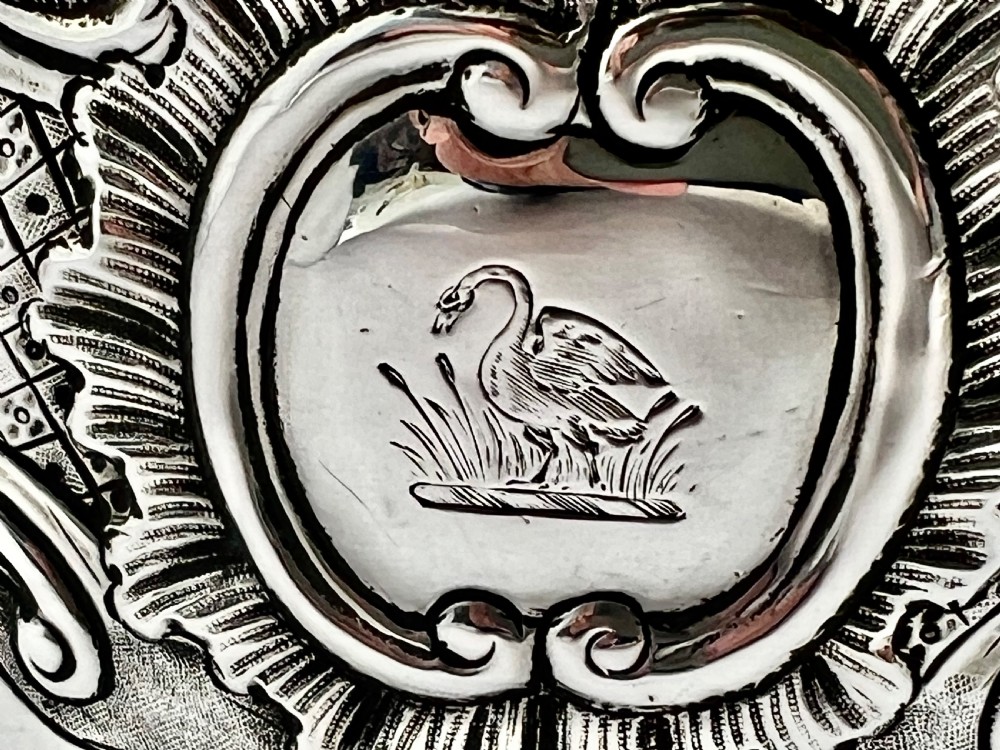 George III Scottish antique silver rococo tea caddy, Edinburgh 1791 View X