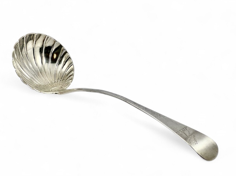 Irish Provincial silver ladle by William Reynolds Jr, Cork c.1790
