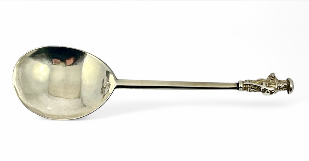 James I antique silver apostle spoon, London 1616