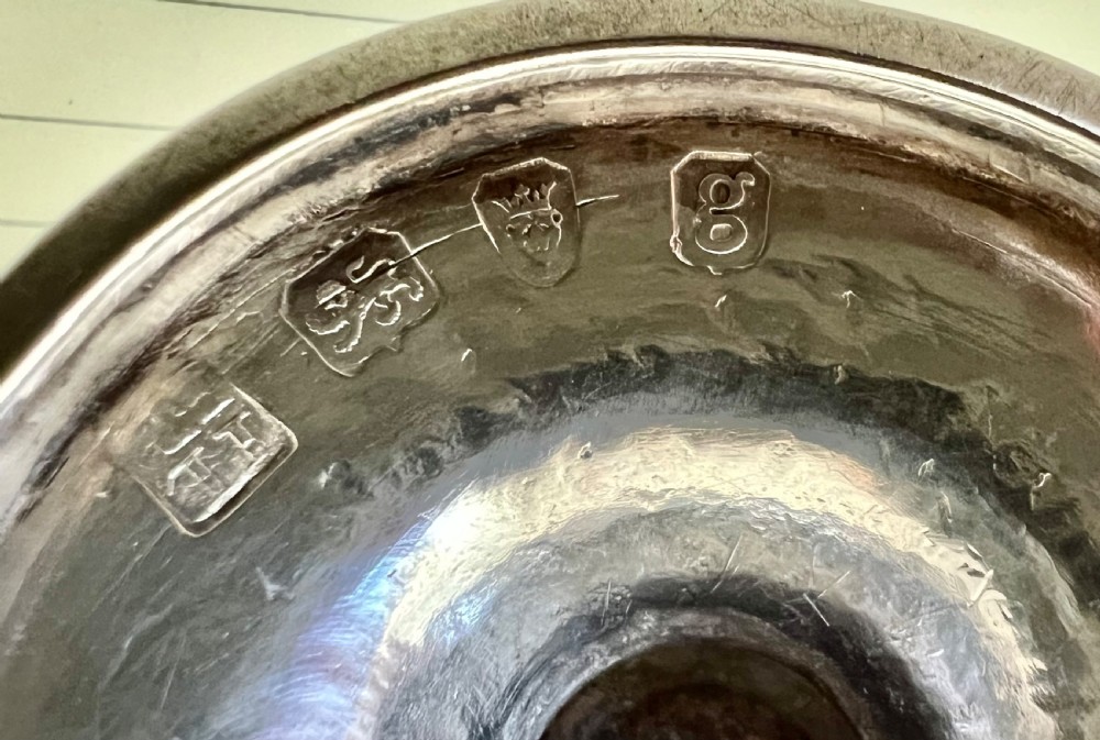 George III antique Newcastle silver caster, Langlands and Robertson 1782 View VII