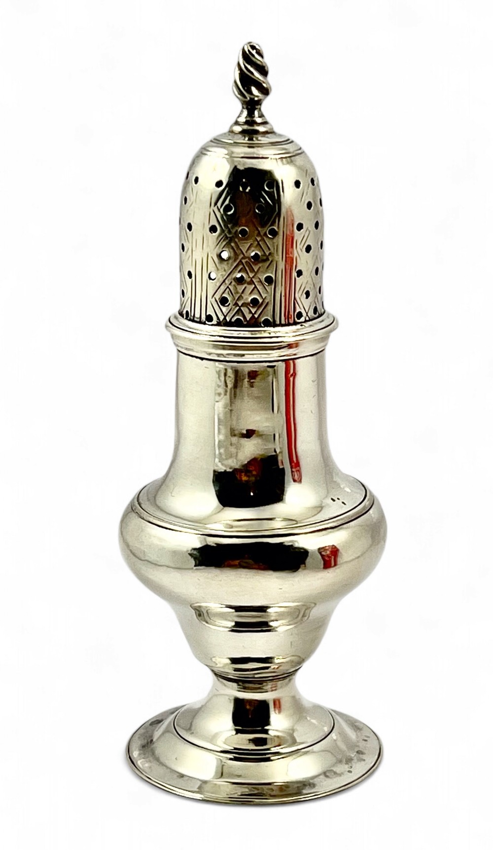 George III antique silver sugar caster, London 1778