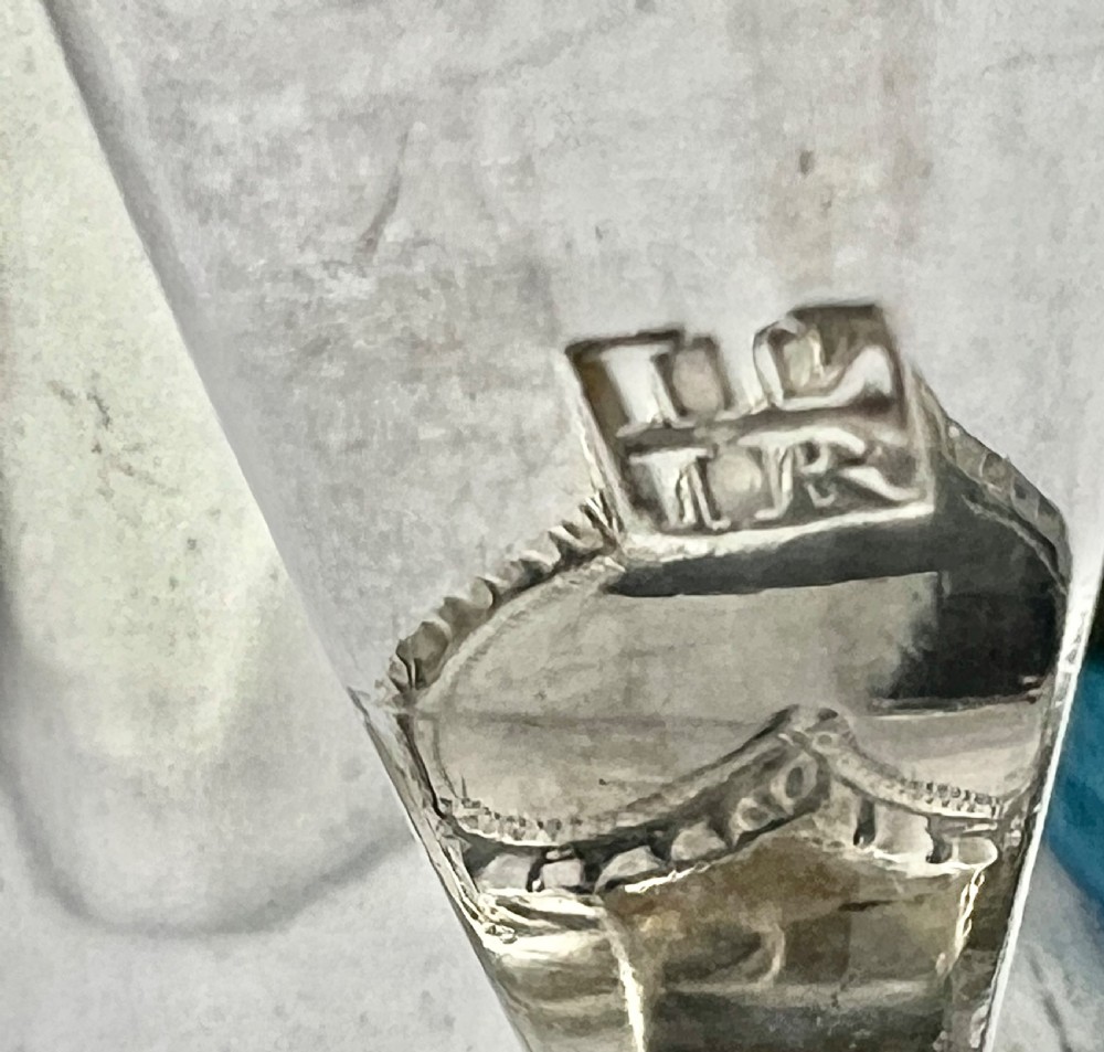 George III, large antique provincial silver lidded “peg” tankard, Newcastle c.1785 View XII