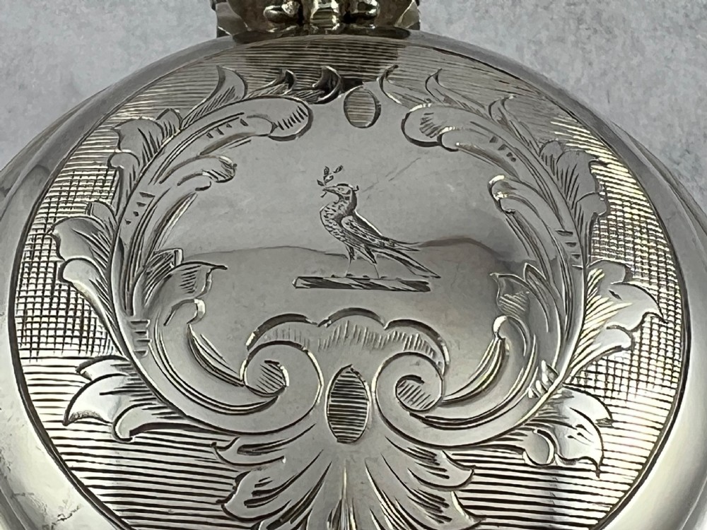 Early Victorian antique silver mustard pot, London 1851 View VII