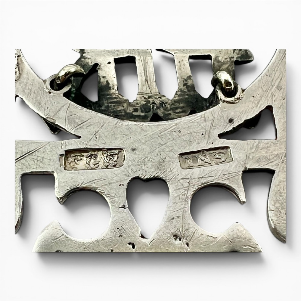 Victorian Scottish antique silver “Mary” brooch, Inverness c.1866 View III