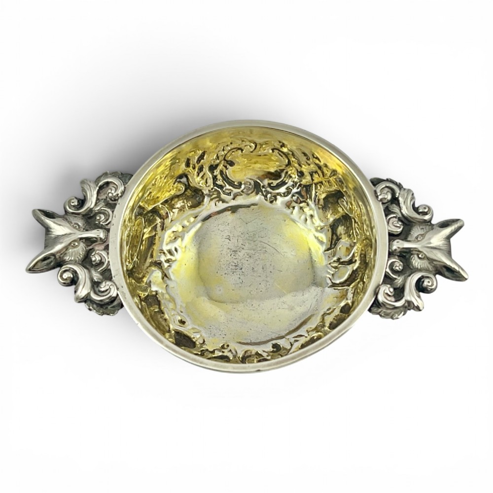 George IV antique Scottish ornate quaich, Edinburgh 1827 View VI