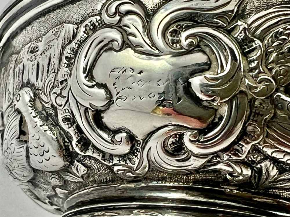 George IV antique Scottish ornate quaich, Edinburgh 1827 View VII