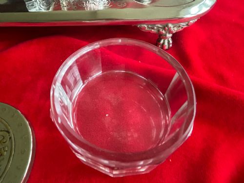 W M F WATERFALL STAND WITH GLASS DISHES - ADDITIONAL PHOTO 5
