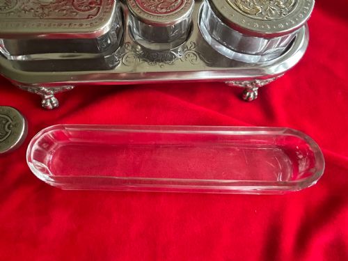 W M F WATERFALL STAND WITH GLASS DISHES - ADDITIONAL PHOTO 7