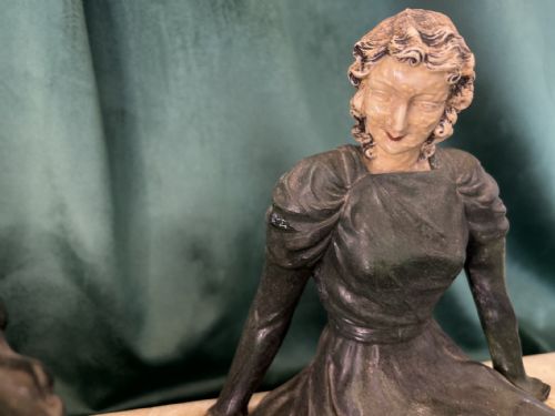 FRENCH ART DECO FIGURE GROUP BY LIMOUSIN - ADDITIONAL PHOTO 1