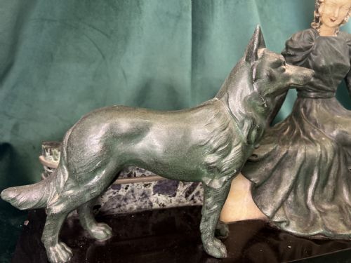 FRENCH ART DECO FIGURE GROUP BY LIMOUSIN - ADDITIONAL PHOTO 4