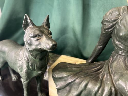 FRENCH ART DECO FIGURE GROUP BY LIMOUSIN - ADDITIONAL PHOTO 5