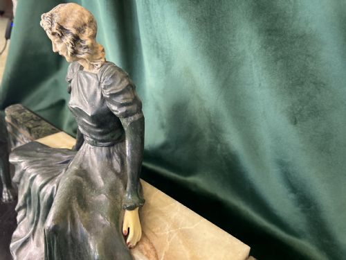 FRENCH ART DECO FIGURE GROUP BY LIMOUSIN - ADDITIONAL PHOTO 6