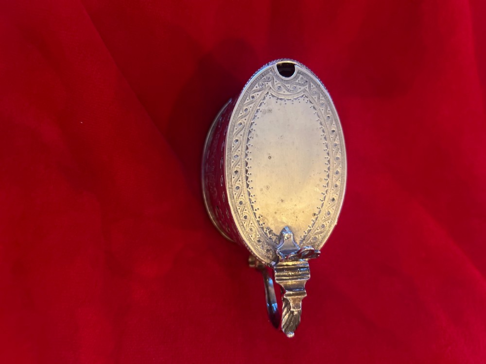 Georgian Silver mustard pot  with lining and lid View II